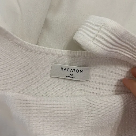 Aritzia babaton sculpt knit tank white xs - Picture 5 of 7